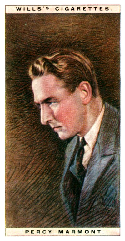 Percy Marmont 1883-1977, actor inglés, 1928 de WD and HO Wills