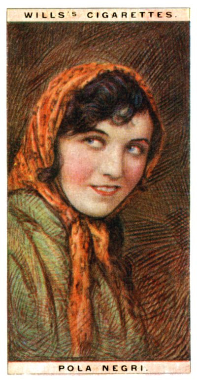 Pola actriz 1894-1987, actriz polaca, 1928 de WD and HO Wills