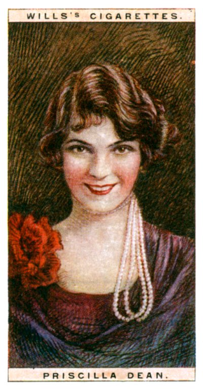 Priscilla Dean 1896-1987, actriz americana, 1928 de WD and HO Wills