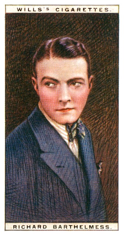 Richard Barthelmess 1895-1963, estrella de cine estadounidense, 1928 de WD and HO Wills