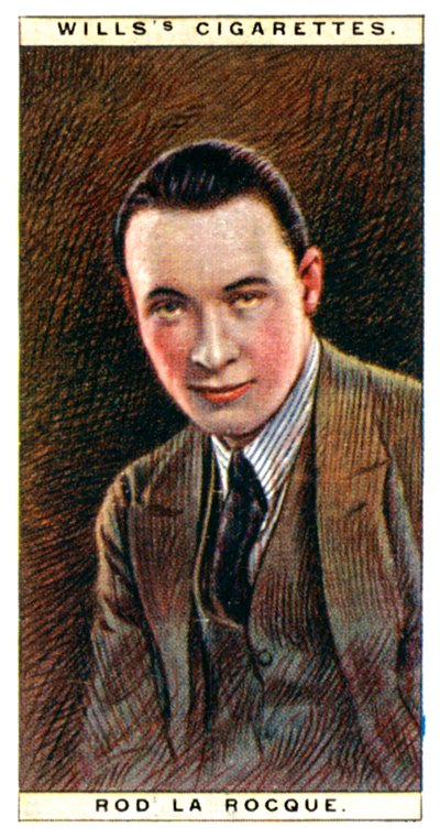 Rod la Rocque 1896-1969, actor estadounidense, 1928 de WD and HO Wills