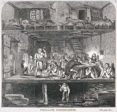 Casa de alojamiento de Field Lane, Londres, 1847 de WG Mason