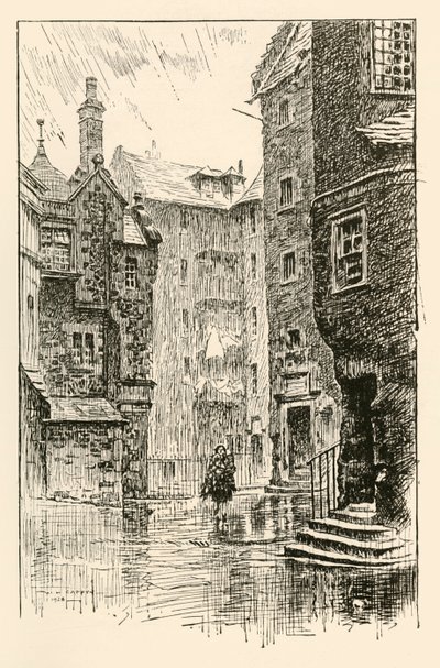 Corte de James, Edimburgo, 1928 de WH Caffyn