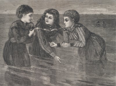 Bañarse en Long Branch Oh, ¿no está frío? Every Saturday, Vol. III, New Serie..., 26 de agosto de 1871 de W.H. Morse