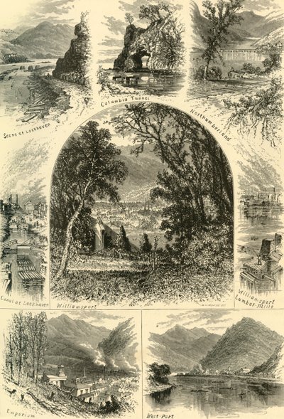 Escenas en el Susquehanna, 1874 de W.H. Morse