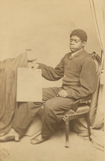 Carte-de-visite de Thomas Wiggins, también conocido como Blind Tom, ca. 1870 de WL Germon