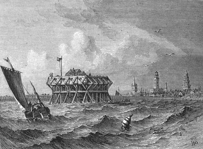 Calais desde el mar de W.P.