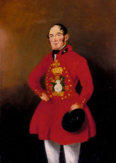 Retrato de un barquero real, 1843 de WR Noble