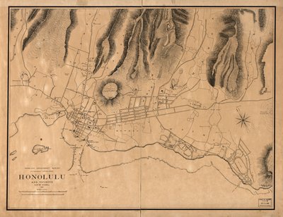 Honolulu y alrededores de W. A.; Alexander Wall