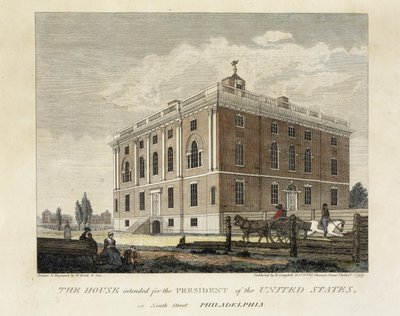 La casa destinada al presidente de los Estados Unidos en Ninth Street, Filadelfia de W. Birch and Son