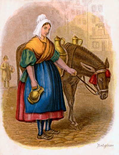 Lechera belga, 1809 de W. Dickes
