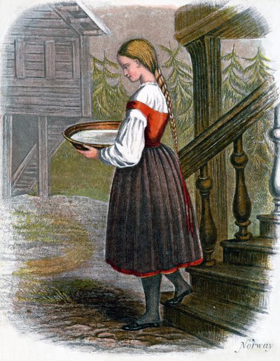 Chica de Granja Noruega de W. Dickes