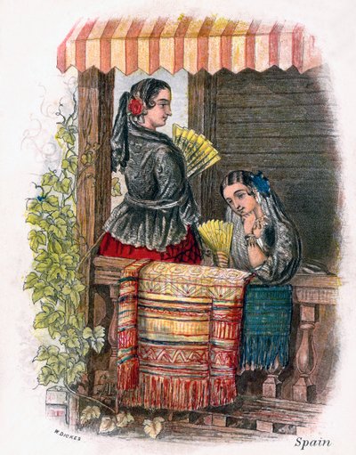 Chica Española, 1809 de W. Dickes