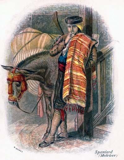 Arriero español, 1809 de W. Dickes