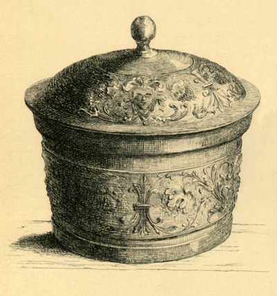 Caja de metal con tapa de W. E. Mackaness