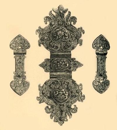 Broches de libro de plata, 1881 de W. E. Mackaness
