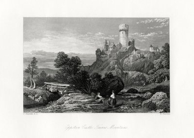 Castillo de Eppstein, montañas Taunus, Alemania, siglo XIX de W. Forrest