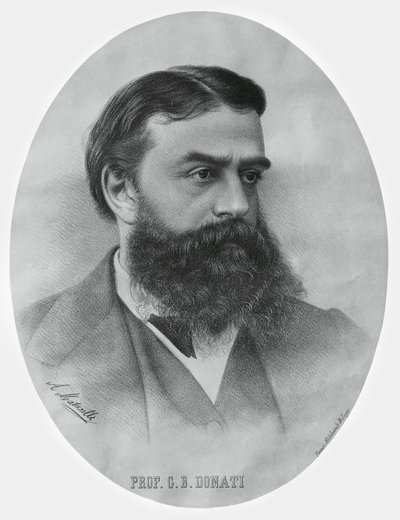 Retrato de Giovanni Battista Donati (1826-1873), matemático y astrónomo italiano de John Ward Dunsmore