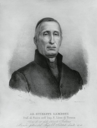Retrato de Giuseppe Zamboni (1776-1846), sacerdote católico y físico italiano de John Ward Dunsmore