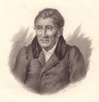 Retrato del poeta italiano Jacopo Vittorelli (1749-1835), grabado en cobre por Bonatti de John Ward Dunsmore