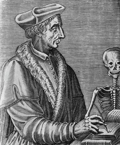 Retrato de Jean Francois Fernel (1497-1558), médico, astrónomo y matemático francés, grabado por Nicolas II de Larmessin (ca 1638-1694) de John Ward Dunsmore