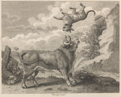 El toro y el mastín de W. Grainger