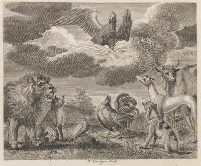 El Águila y la Asamblea de Animales de W. Grainger