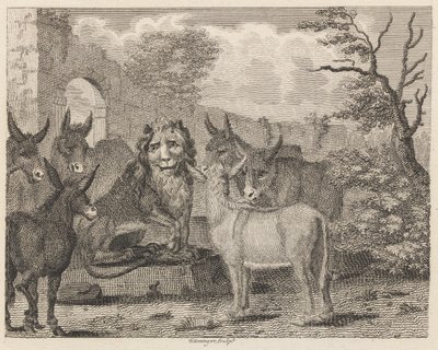 El león y el cachorro de W. Grainger