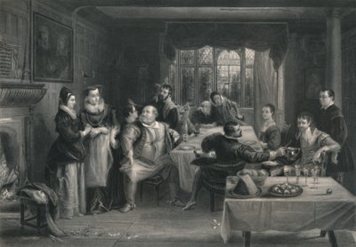 Falstaff y sus amigos Las alegres comadres de Windsor, c1870 de W. Greatbatch