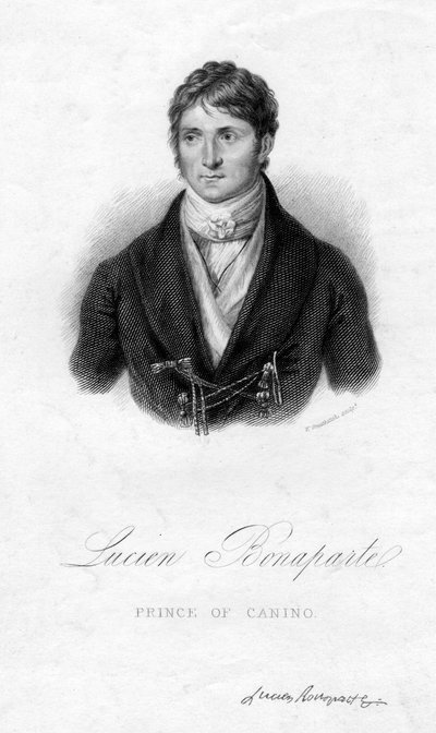 Lucien Bonaparte, Príncipe de Canino, siglo XIX de W. Greatbatch