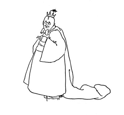Pero que nos haga reír, dijo el Rey, c. 1930 de William Heath Robinson