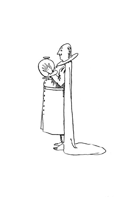 Los consejeros del gabinete caminaban descalzos, c1930 de William Heath Robinson