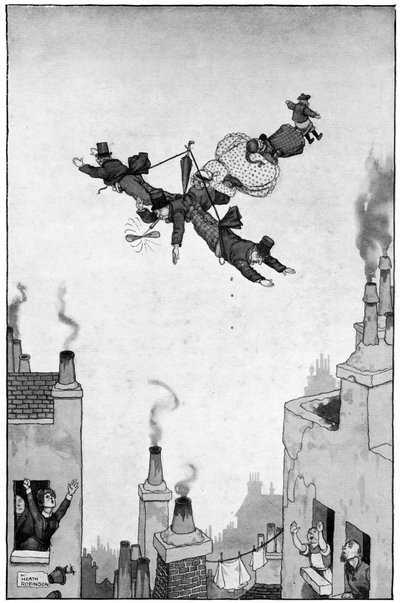 Humores del vuelo, c1920 de William Heath Robinson