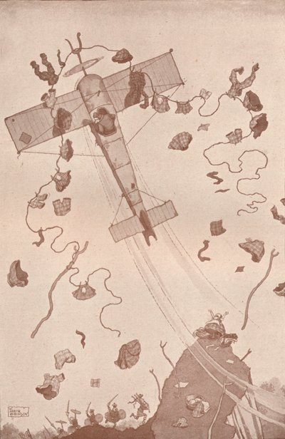 Más crimen en el aire, c1918 1919 de William Heath Robinson