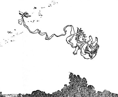 ¡Oh, aterrorizada estaba la pobre Tommelise!, c1930 de William Heath Robinson
