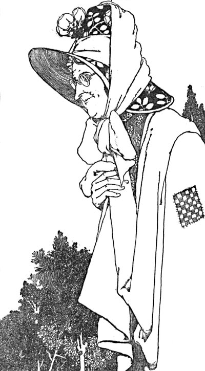 Llevaba un gran sombrero, con las flores más hermosas de William Heath Robinson