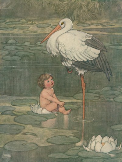 El capullo se abrió en una flor en plena floración, c. 1930 de William Heath Robinson