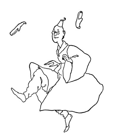 Sus Zapatillas Volaron Sobre Sus Oídos de William Heath Robinson
