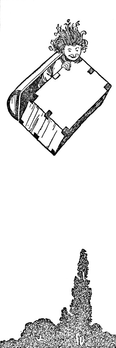 Arriba voló el baúl, c. 1930 de William Heath Robinson