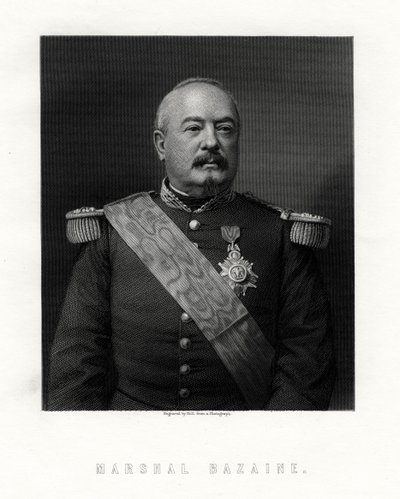 Achille François Bazaine, mariscal de Francia, siglo XIX de W. Holl