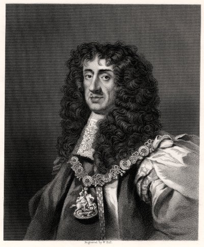 Carlos II, Rey de Gran Bretaña e Irlanda, siglo XIX de W. Holl