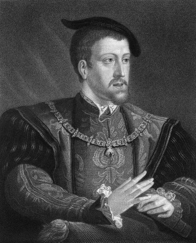 Carlos V, Rey de España y Emperador del Sacro Imperio Romano, 1836 de W. Holl