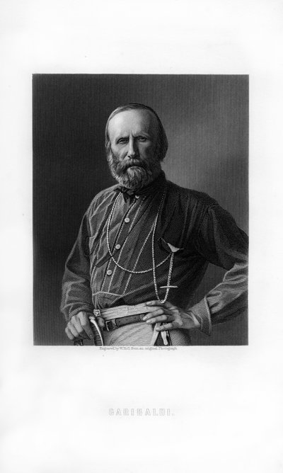 Giuseppe Garibaldi, patriota y soldado italiano del Risorgimento, 1893 de W. Holl
