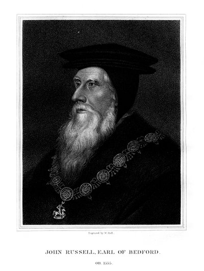John Russell, 1er Conde de Bedford, ministro real inglés, 1825 de W. Holl