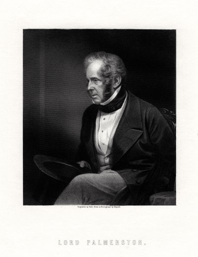 Lord Palmerston, primer ministro británico, siglo XIX de W. Holl