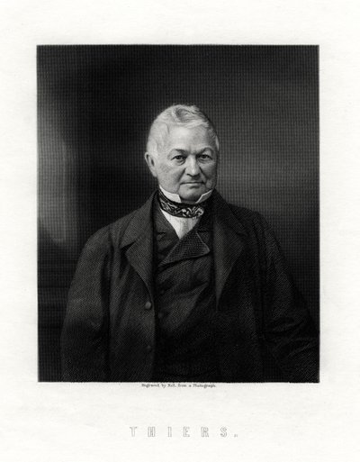 Louis Adolphe Thiers, estadista e historiador francés, siglo XIX de W. Holl