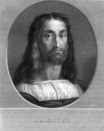 Marcantonio Raimondi, grabador italiano, 1836 de W. Holl