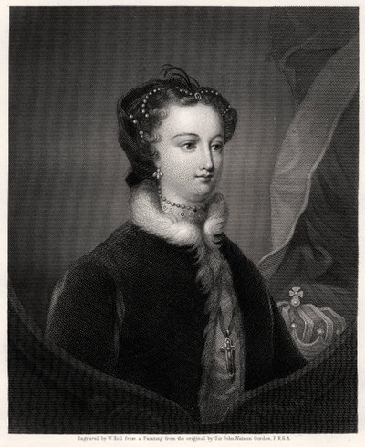 María Estuardo, Reina de los Escoceses, siglo XIX de W. Holl