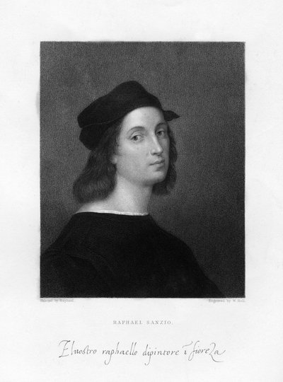 Rafael, maestro pintor florentino, 1834 de W. Holl