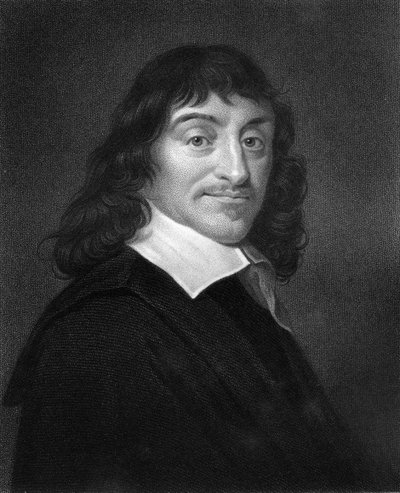 René Descartes, filósofo y matemático francés del siglo XVII, 1836 de W. Holl